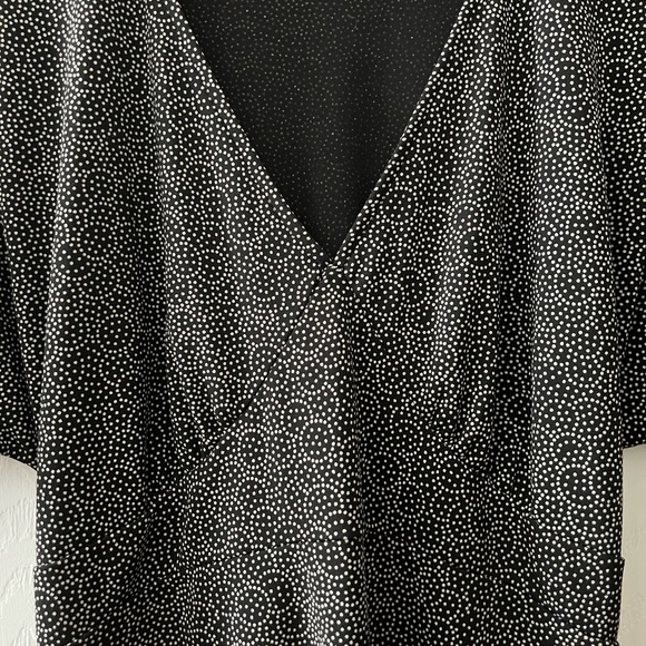 Vintage New York and Company V-neck Polka Dot Dress - Picture 6 of 13